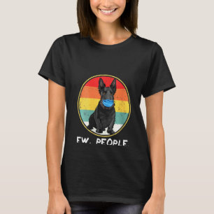 Womens Vintage Ew People Scottish Terrier Dog Wear T-Shirt