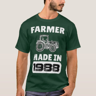 Womens Vintage Farmer Born In 1938 35 Years Old Fa T-Shirt