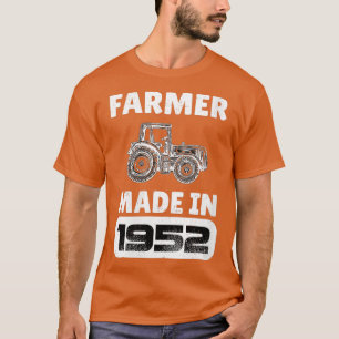 Womens Vintage Farmer Born In 1952 71 Years Old Fa T-Shirt