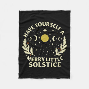 Womens Vintage Have Yourself A Merry Little-solsti Fleece Blanket