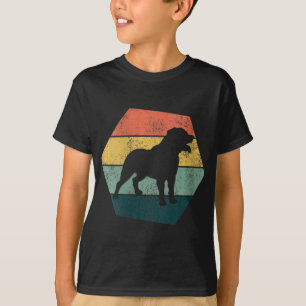 Womens Vintage Hexagon Rottweiler Gift Rottweiler T-Shirt