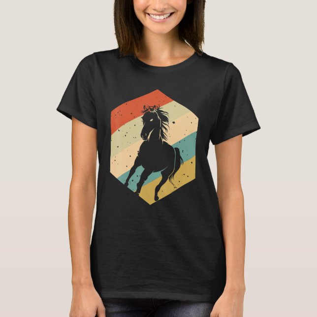 Women's Vintage Horse Love  Rider T-Shirt (Front)