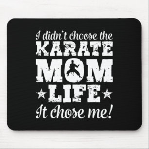 Womens Vintage I Didn't Choose The Karate Mum Life Mouse Mat