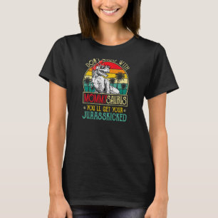 Womens Vintage Mommysaurus Retro Dinosaurs Mother T-Shirt