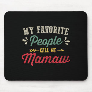 Womens vintage mothers day gift favorite people mouse mat