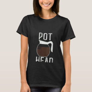 Womens Vintage Pot Head Coffee T-Shirt