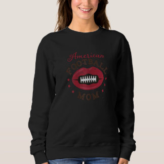Womens Vintage Retro American Football Mum Design Sweatshirt