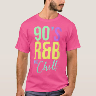 Womens Vintage Retro I Love 90'S Rb  Chill Rb Hip  T-Shirt