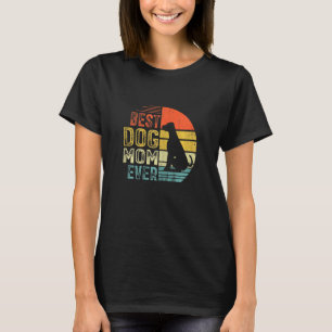 Womens Vintage Rottweiler Best Dog Mum Ever Mother T-Shirt