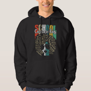 Womens Vintage School Counselor Nursing Costume Af Hoodie