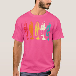 Womens Vintage Trumpet Player Retro Marching Band T-Shirt