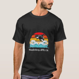 Womens Vintage Vandenberg-AFB CA Distressed Orca K T-Shirt