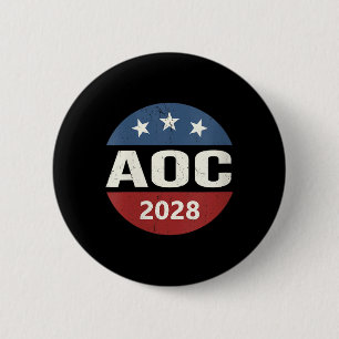 Womens Vintage Vote Alexandria Ocasio-cortez Presi 6 Cm Round Badge
