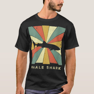 Womens Vintage Whale Shark Lover Retro Style Anima T-Shirt