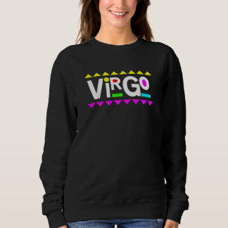 Womens Virgo Zodiac 90s Style Sweatshirt