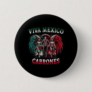 Womens Viva Mexico Dia De Los Muertos - Day Of The 6 Cm Round Badge