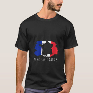 Womens Vive la france French Flag Bastille Day 202 T-Shirt