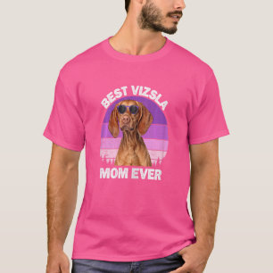 Womens Vizsla Mum Vintage Vizsla Dog   Owner Women T-Shirt