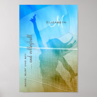 women's volleyball at the beach sand surf sky