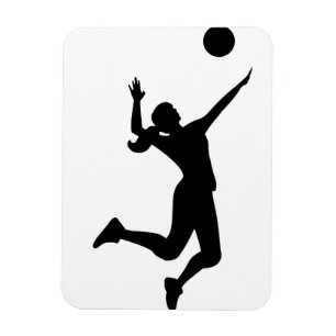women's volleyball figure magnet