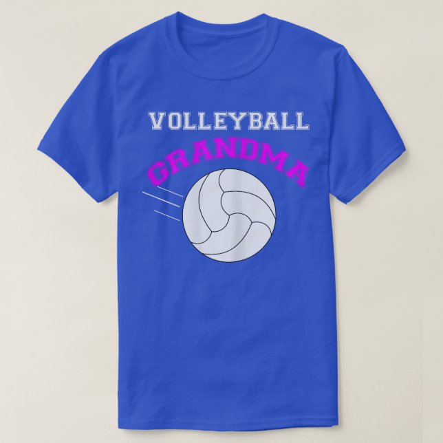 Womens Volleyball GrandmaSupport  T-Shirt (Design Front)