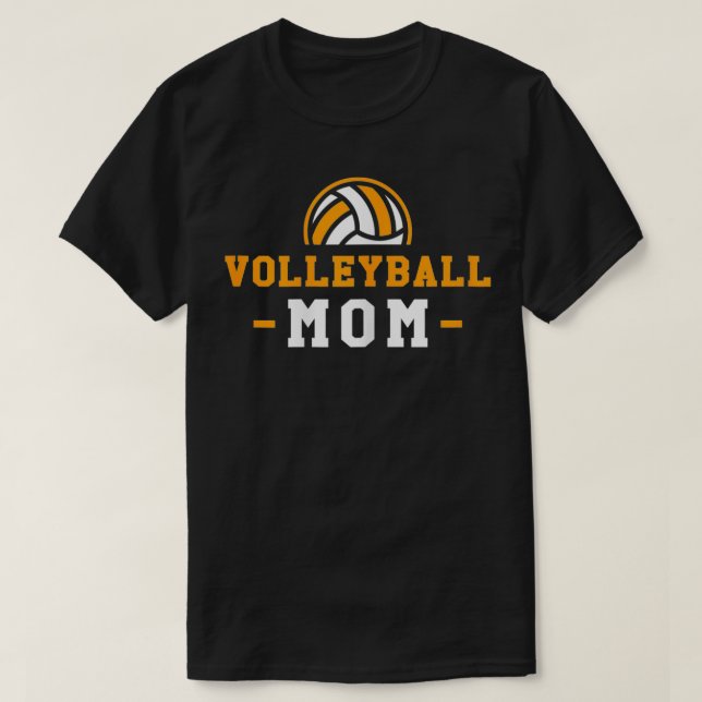 Womens Volleyball Mum Funny Sports Mum Supporter  T-Shirt (Design Front)
