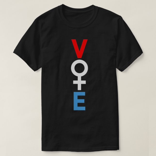 Womens Vote  Women Rights Feminist 2022 Election V T-Shirt (Design Front)