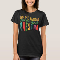 Womens Voz de Cute Bilingual Teacher Gift Maestra