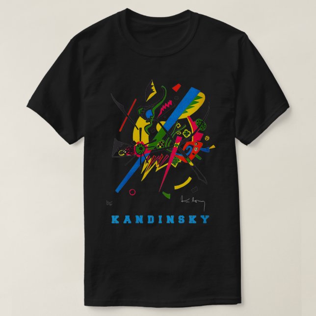 Womens Wassily Kandinsky Abstract Art Small Worlds T-Shirt (Design Front)