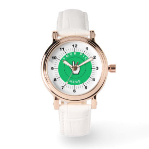 Women's Watch - Personalised - Rose Gold White