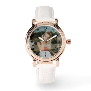 Women's Watch - Personalized - Rose Gold White