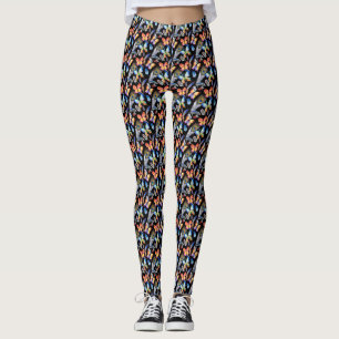 Women's Watercolor Butterfly Leggings