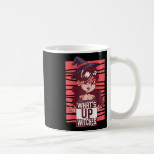 Womens Wat's Up Witches Women Pumpkin Girl Cute Wi Coffee Mug