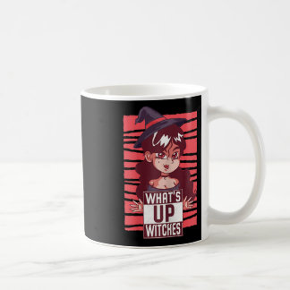 Womens Wat's Up Witches Women Pumpkin Girl Cute Wi Coffee Mug