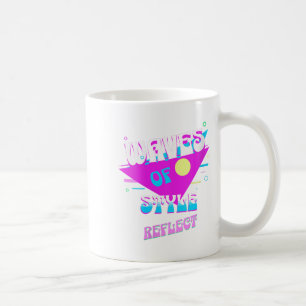 Womens Waves Of Style Reflect Retro Aesthetic Mood Coffee Mug