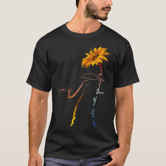 Womens We Are Not Going Back Cute Cat Sunflower Ka T-Shirt