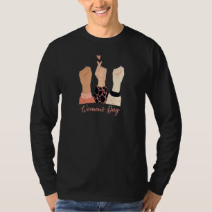 Womens We Rise Together & Break The Bias Women's D T-Shirt