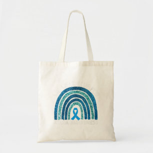 Womens We Wear Blue For Ataxia Awareness Rainbow G Tote Bag