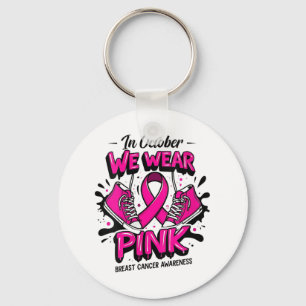 Womens We Wear Nk Women Girl Sneakers Breast Cance Key Ring