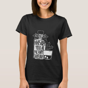 Womens We Whiskey You A Merry Christmas V-Neck T-Shirt