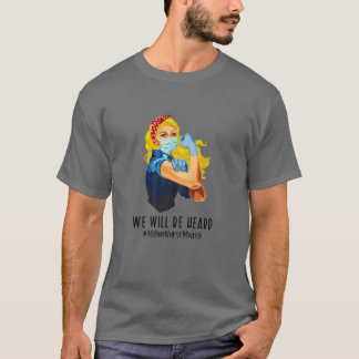 Womens We Will Be Heard Yellow Hair Nurse Million T-Shirt