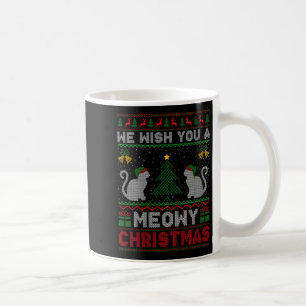 Womens We Wish You A Meowy Catmas Ugly Christmas S Coffee Mug
