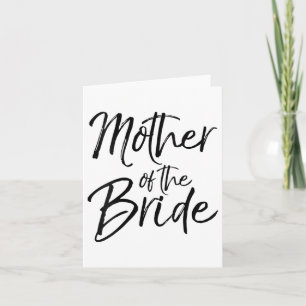 Womens Wedding Bridal Party Gifts For Mum Cute Mot Card