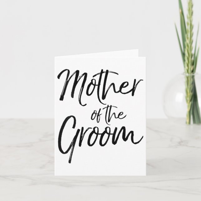 Womens Wedding Bridal Party Gifts For Mum Cute Mot Card (Front)