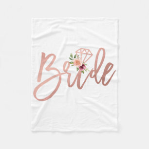 Womens Wedding Shower For Future Mrs Bride To Be F Fleece Blanket