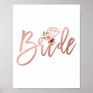 Womens Wedding Shower For Future Mrs Bride To Be F Poster