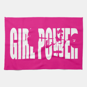 Women's Weightlifting Motivation - Girl Power Tea Towel