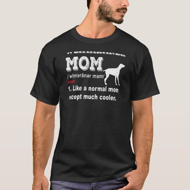 Womens Weimaraner Dog Vintage Mum T-Shirt (Front)