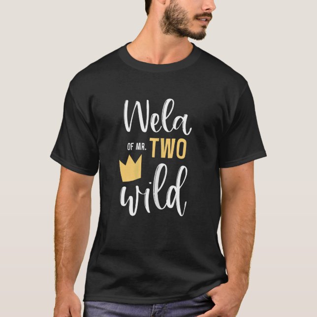 Womens Wela Of Two Wild 2nd Birthday Party Things  T-Shirt (Front)