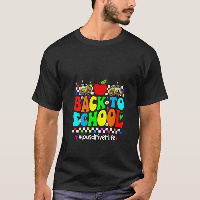 Womens Welcome Back To School Groovy Costume Schoo T-Shirt (Front)